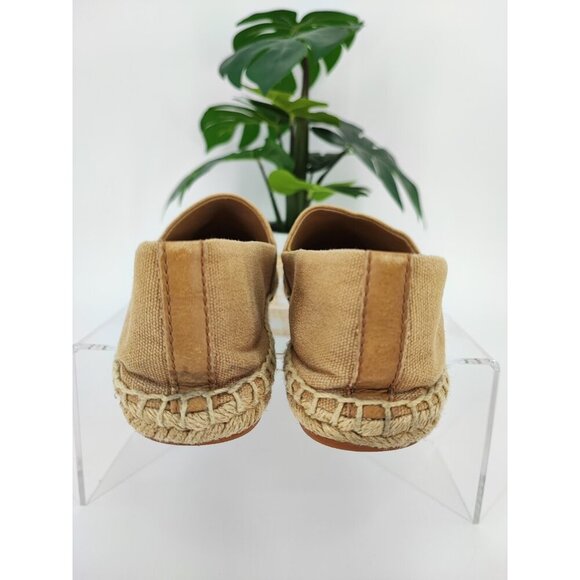 Tory Burch Women's Dulce de Leche Beige Canvas Espadrille Flats Size 8M US - Picture 3 of 9